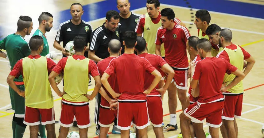 المنتخب الوطني لكرة القدم داخل القاعة يجري أول حصة تدريبية بكولومبيا
