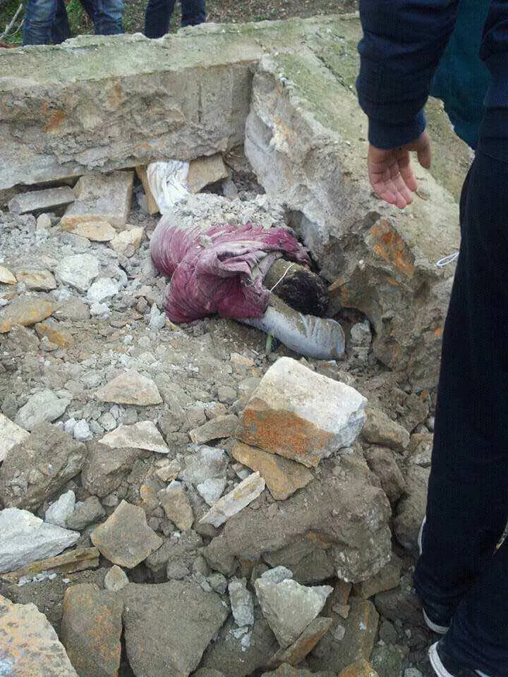 صور.. انهيار سور لمدرسة ينهي حياة تلميذ بوزان