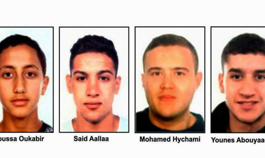 المتهمين في اعتداء برشلونة
