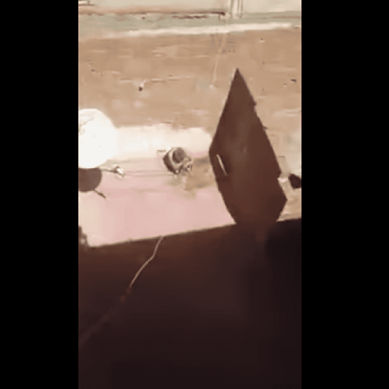 صورة الأم المحتجزة في السطح