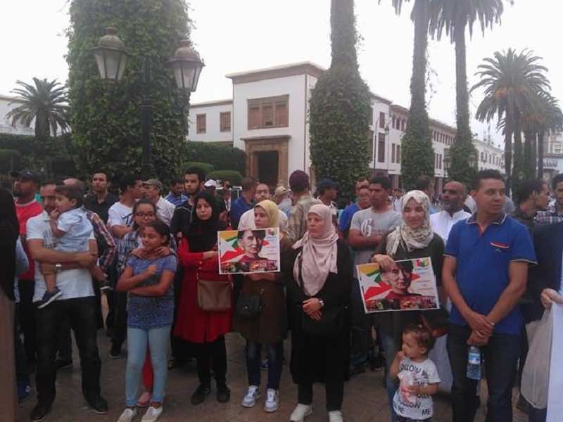 وقفة تضامنية مع الروهينغا امام البرلمان