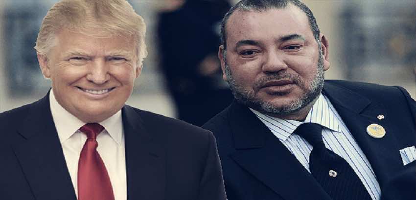 الملك محمد السادس ودونالد ترامب