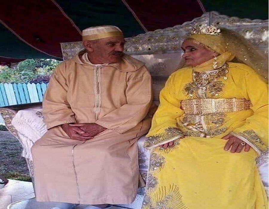 صورة من حفلى زواج المسنين