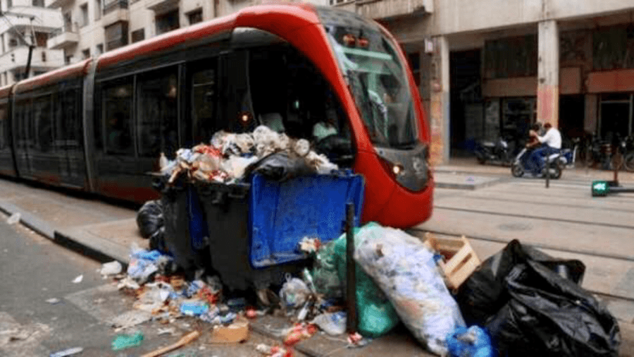 النفايات في الدار البيضاء