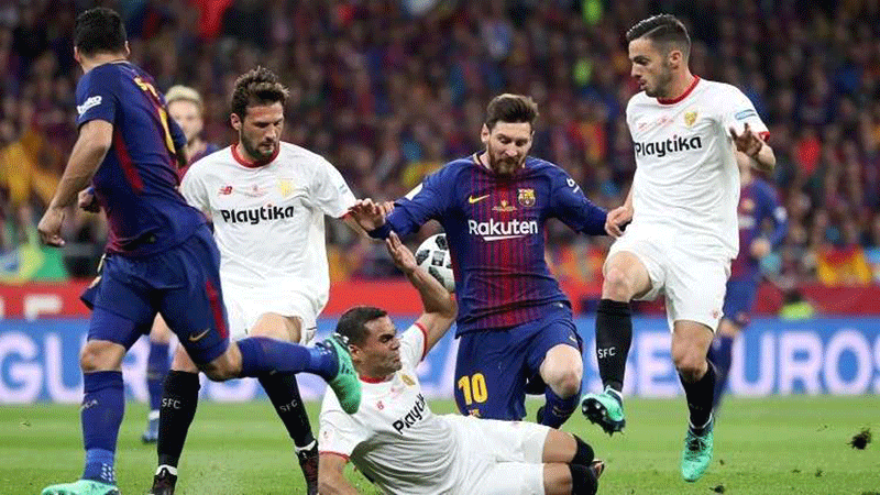 السوبر الاسباني بين برشلونة واشبيلية