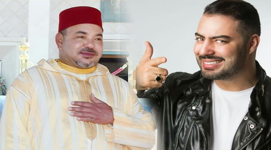 الملك محمد السادس و الفنان محمد رضا