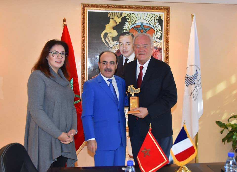 رئيس مجلس جهة طنجة تطوان الحسيمة إلياس العماري يستقبل السيناتور كريستيان كامبو