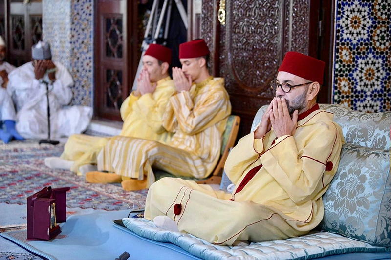 الملك محمد السادس خلال نشاط ديني