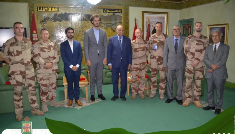 وفد فرنسي بالعيون