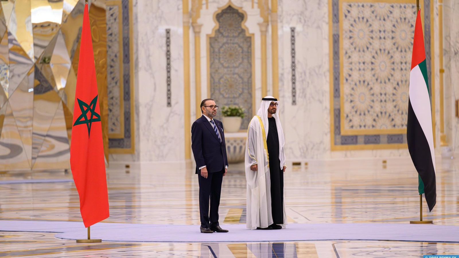 ملك المغرب محمد السادس ورئيس الامارات