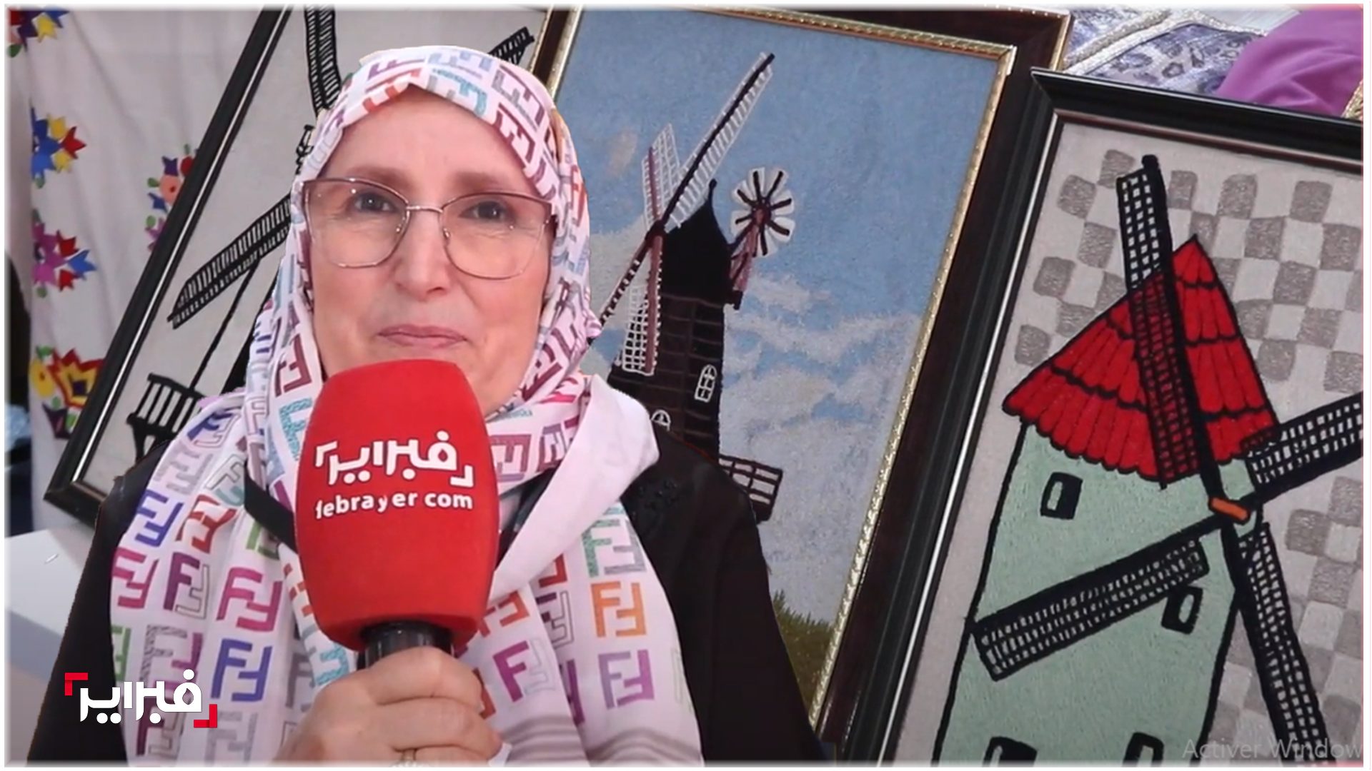 قصة نجاح طنجاوية.. بالإبرة والخيط أرسم لوحاتي وأستلهم أفكاري من فنانين عالميين