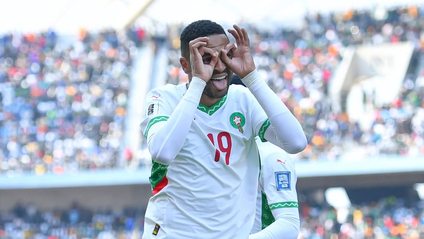 يوسف النصيري المنتخب المغربي - زامبيا -